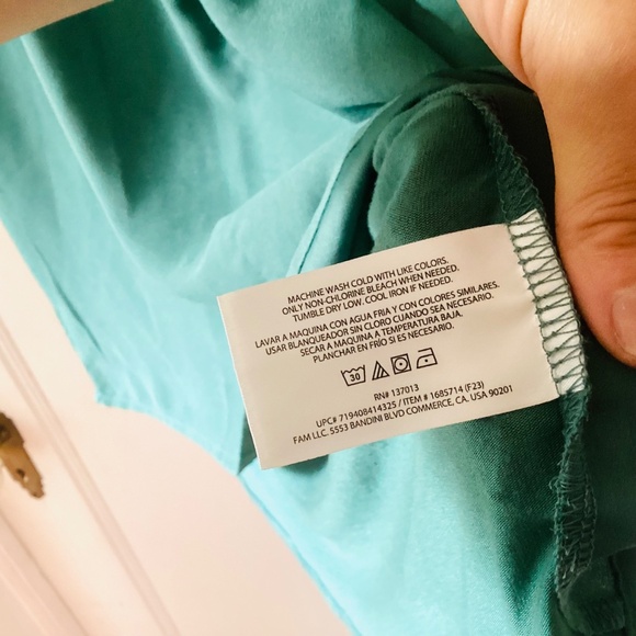 BANANA REPUBLIC Jade GREEN V-NECK SLEEVELESS TANK BLOUSE WOMENS Sz L minimalist - Picture 9 of 14